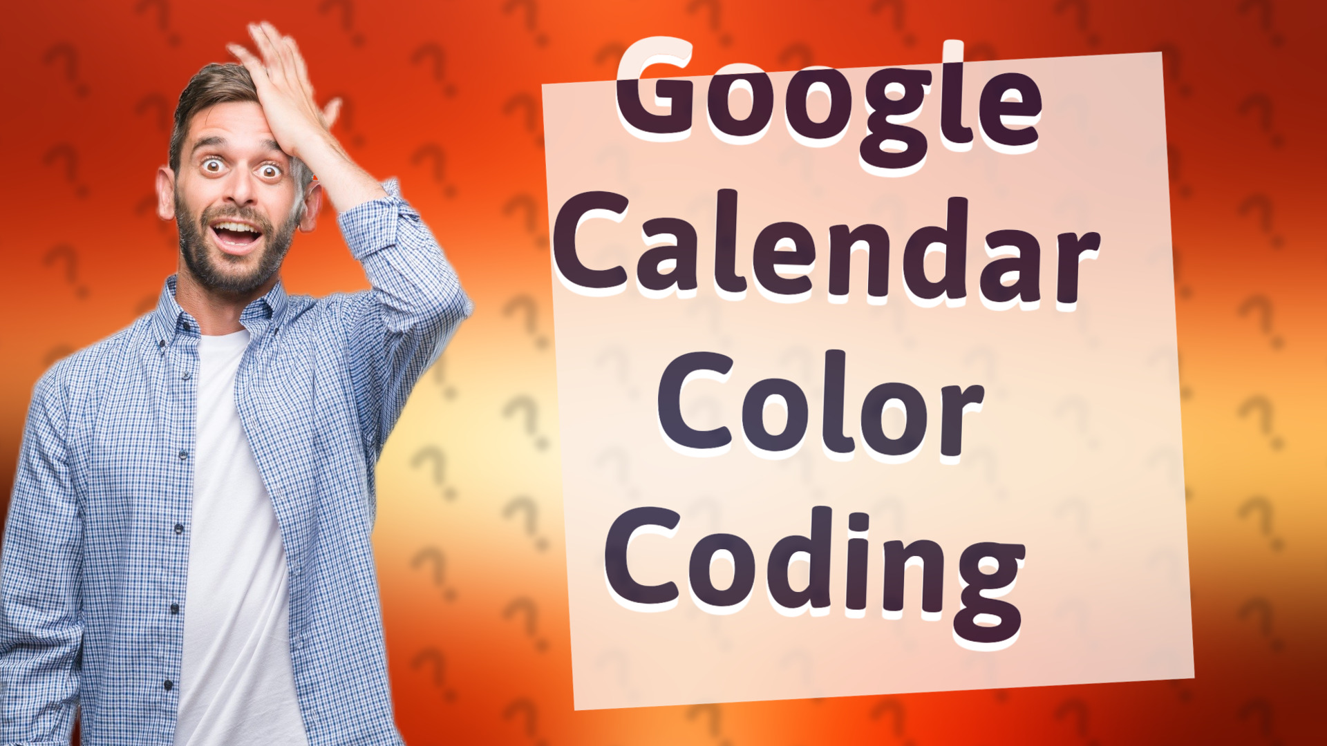Google Calendar Color Coding