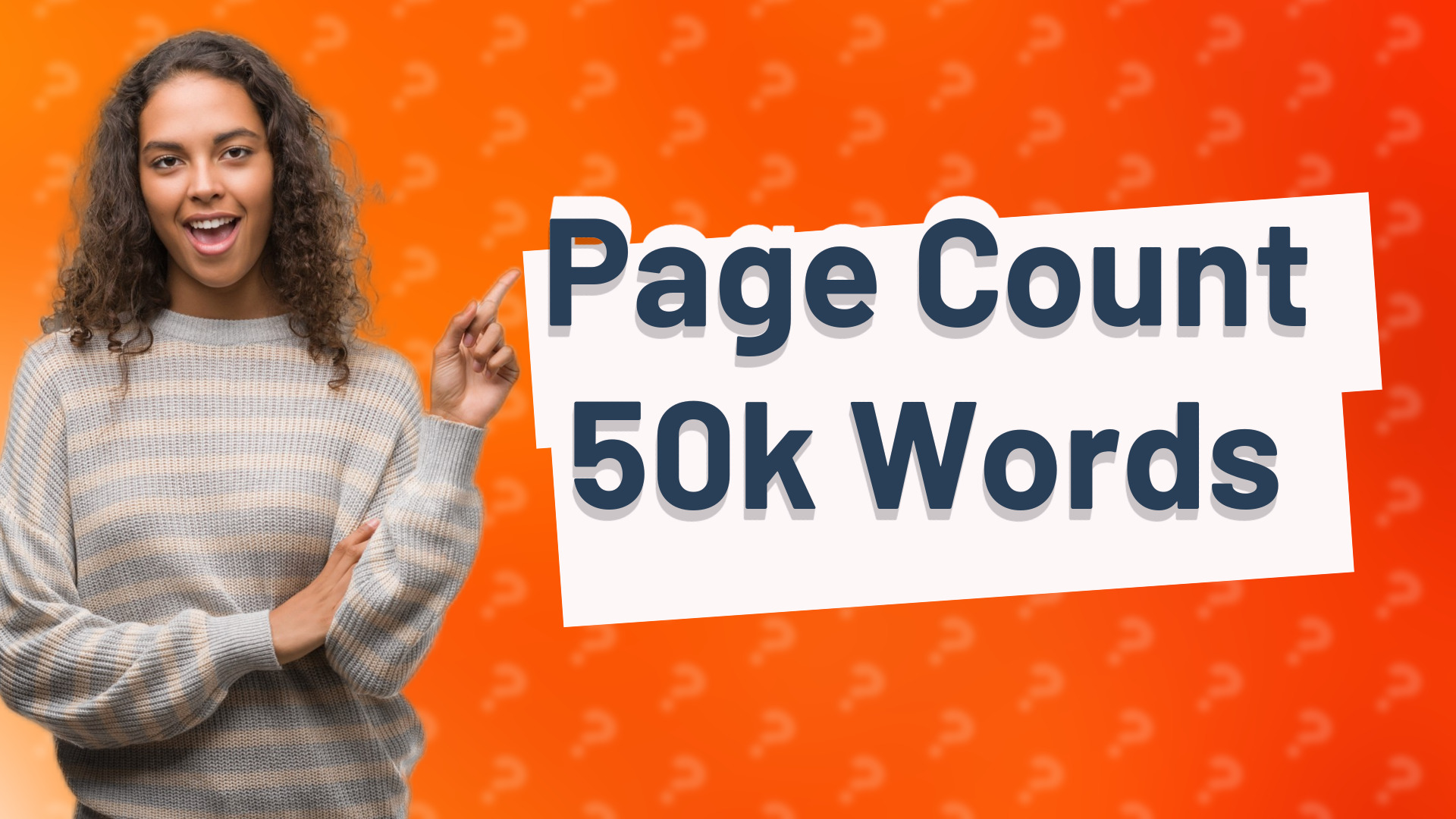 Page Count 50k Words