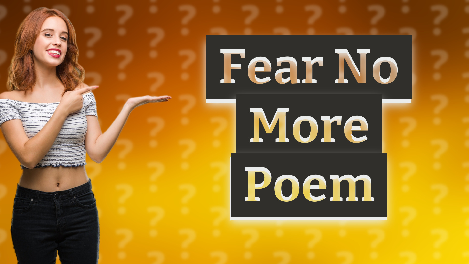 Fear No More Poem