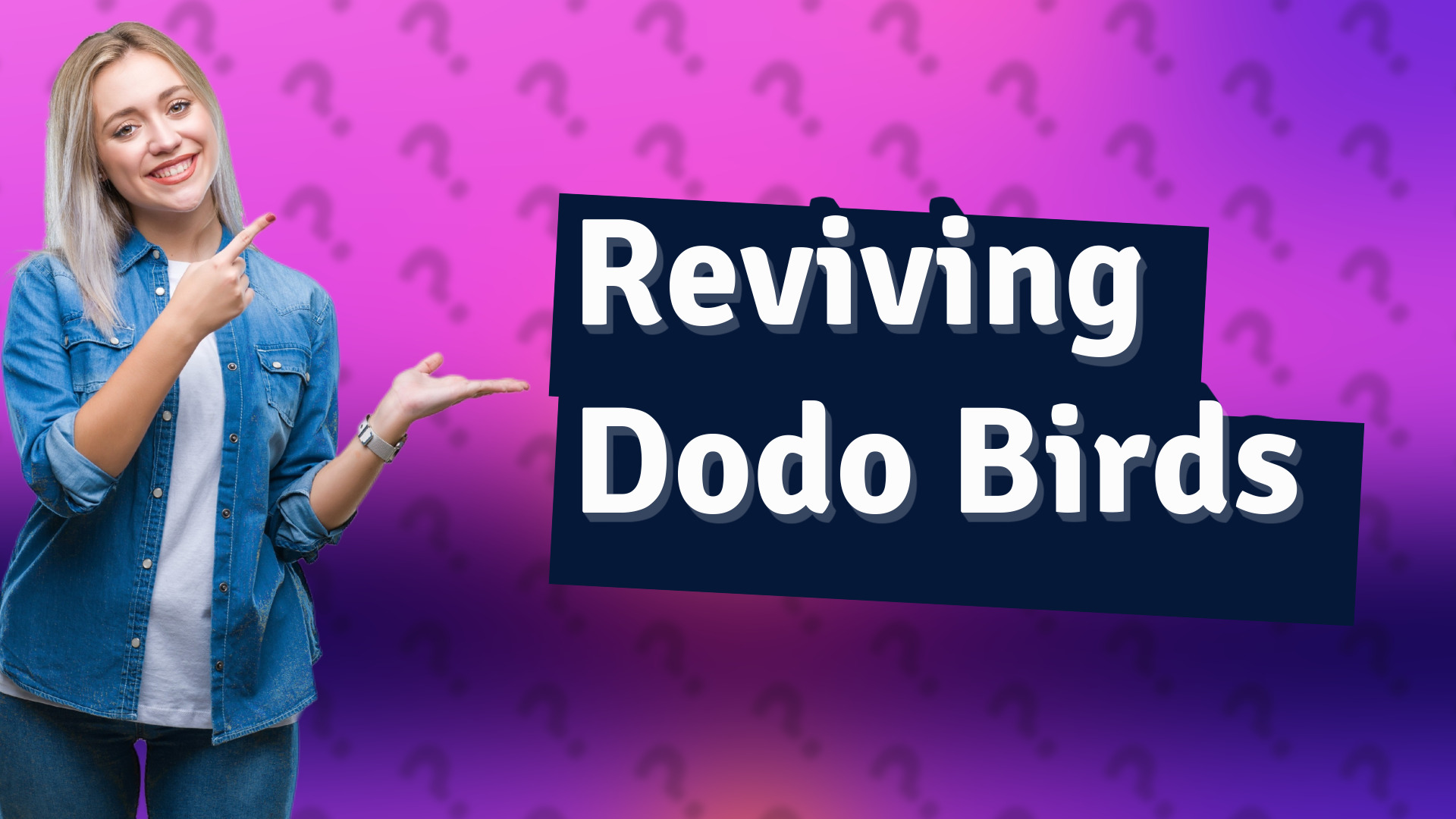 Reviving Dodo Birds