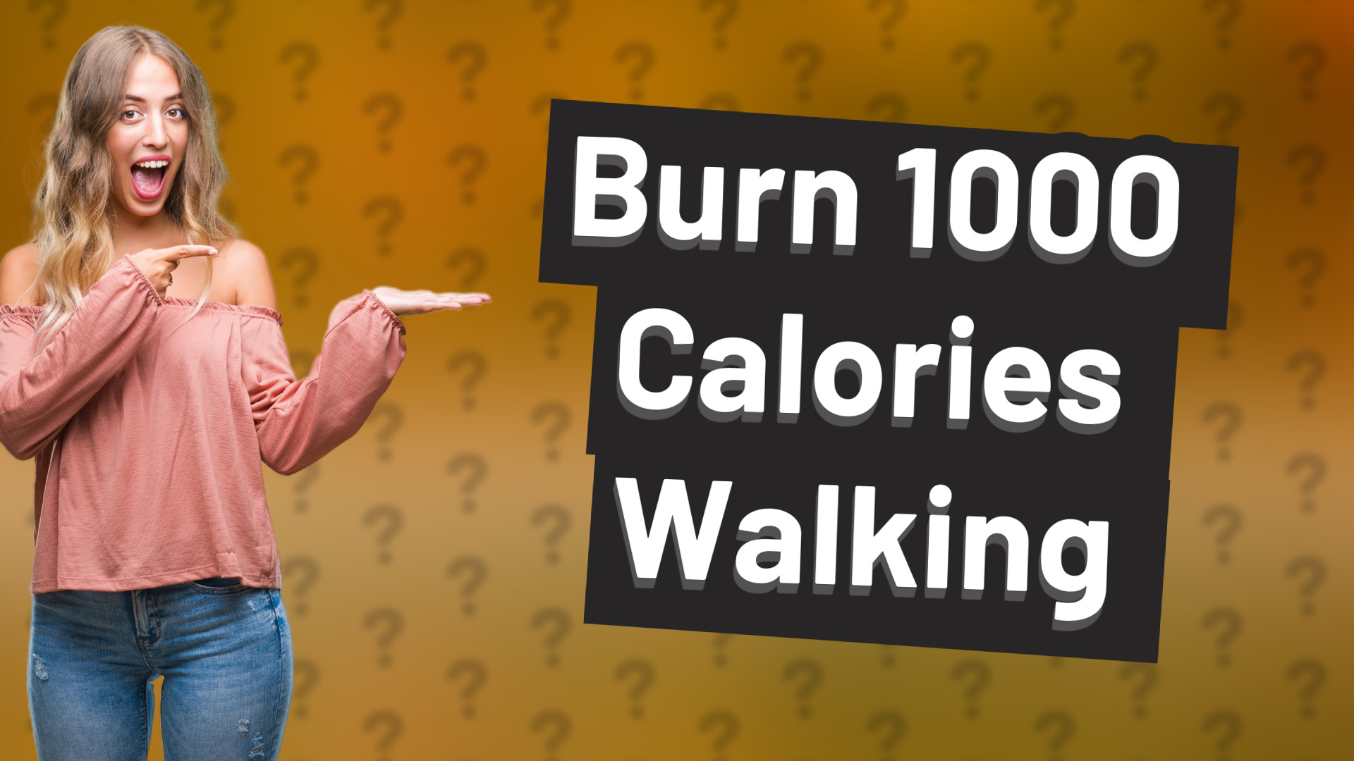 Burn 1000 Calories Walking