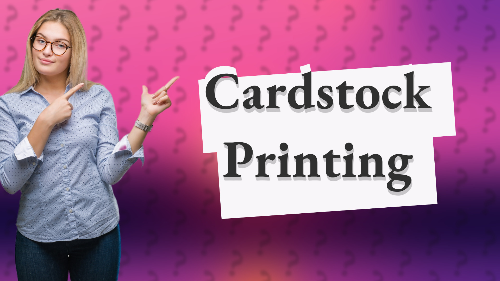 Cardstock Printing