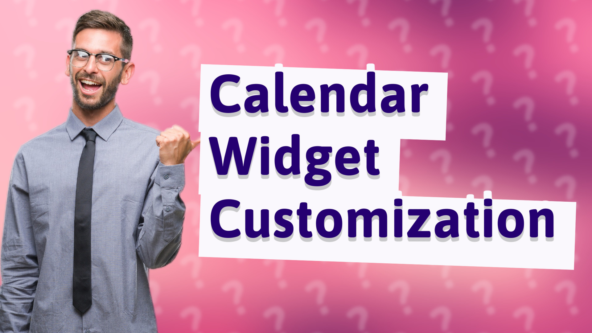 Calendar Widget Customization