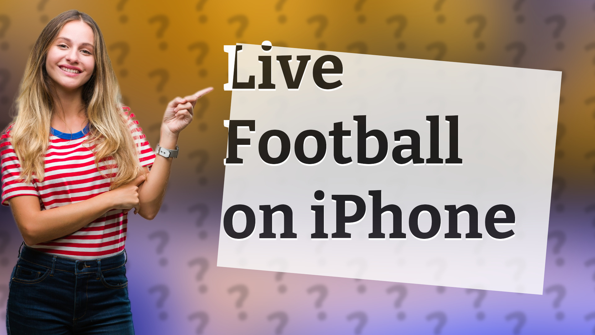 Live Football on iPhone