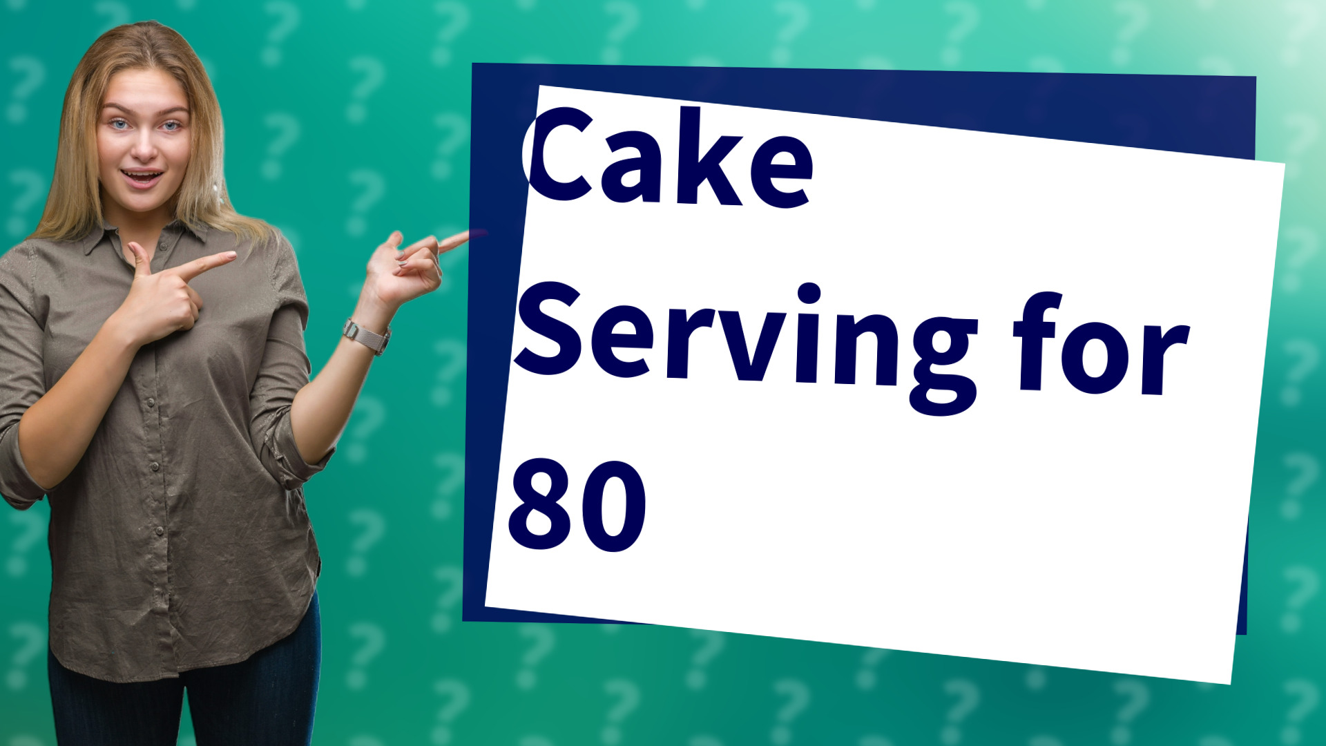 Cake Serving for 80