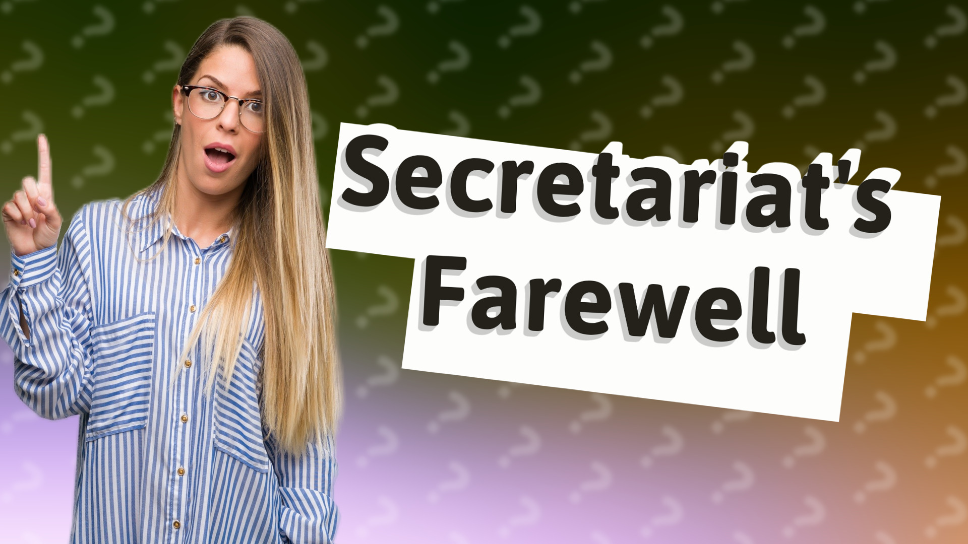 Secretariat's Farewell