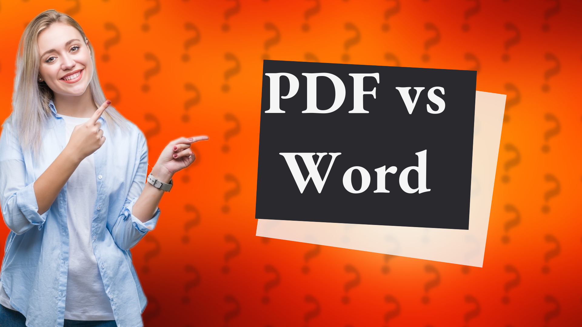 PDF vs Word