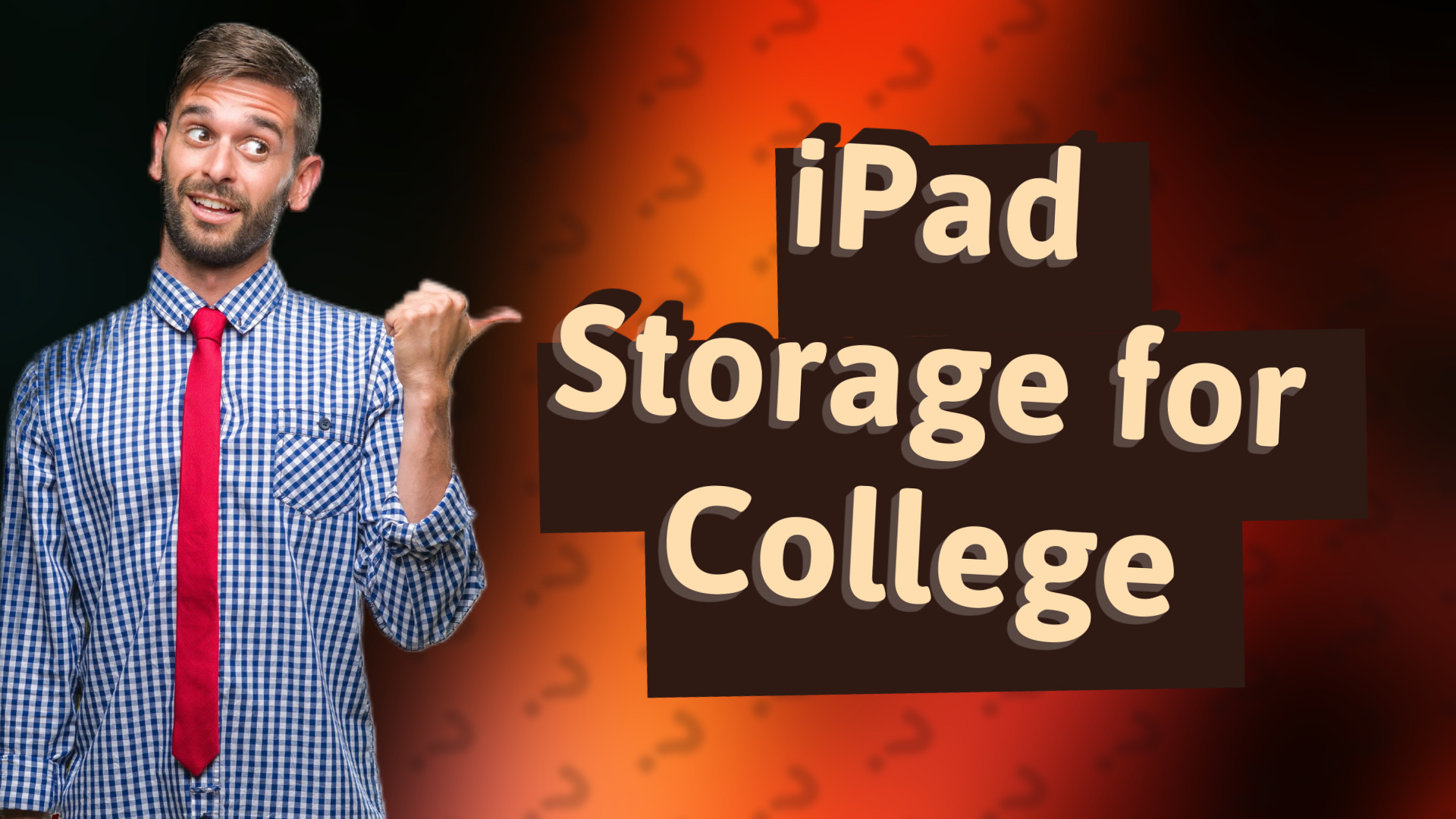 iPad Storage for College