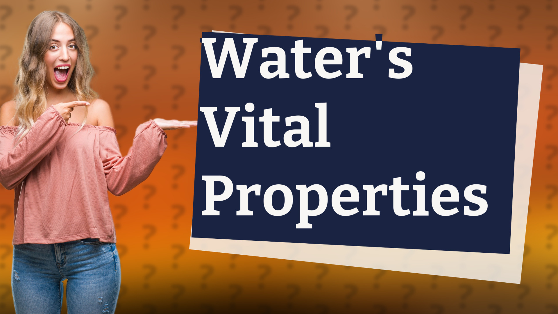Water's Vital Properties