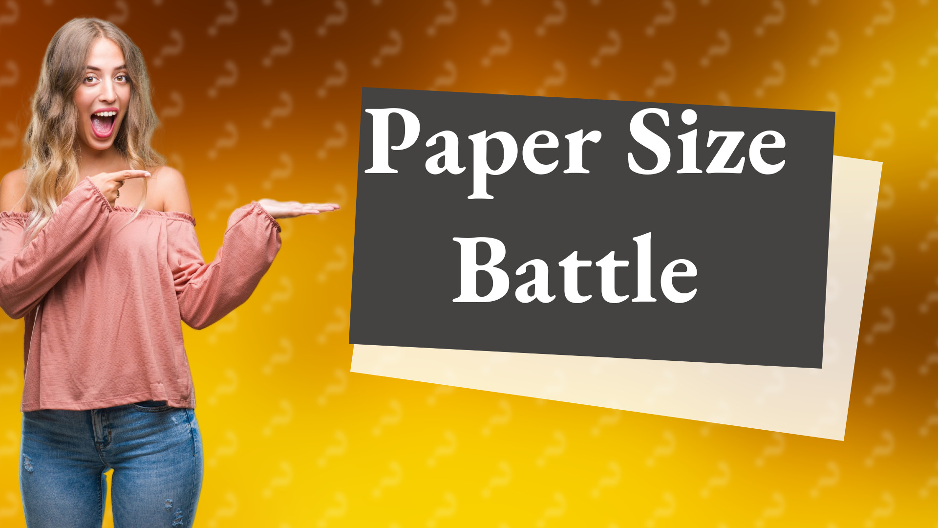 Paper Size Battle