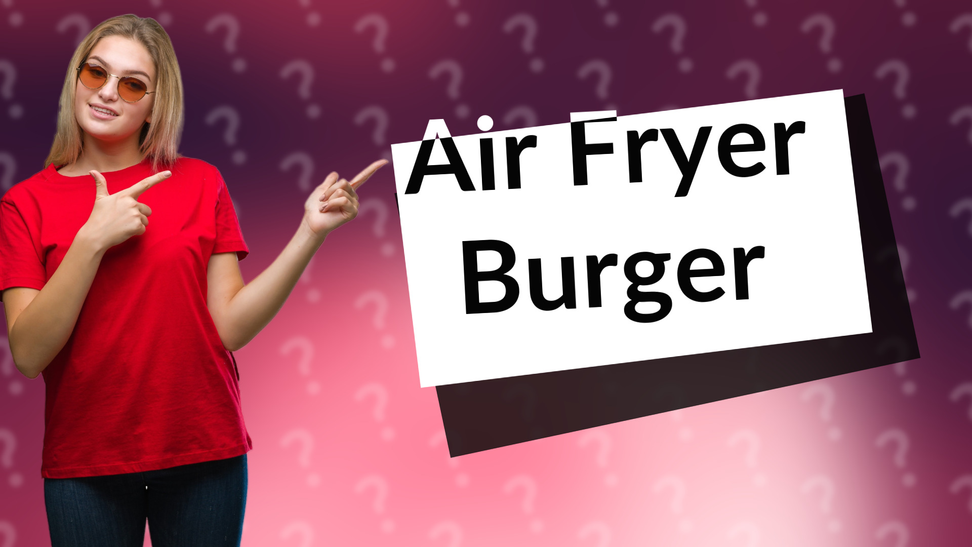 Air Fryer Burger