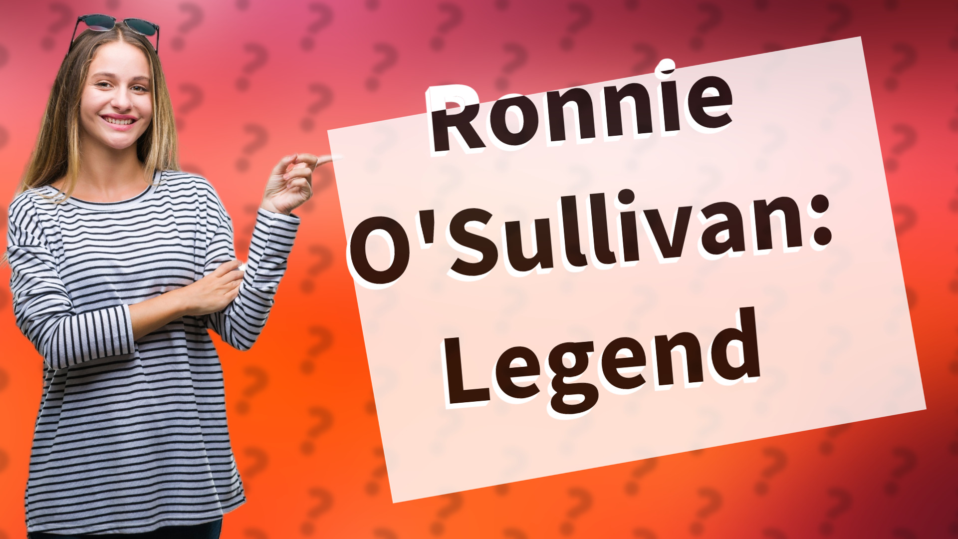 Ronnie O'Sullivan: Legend