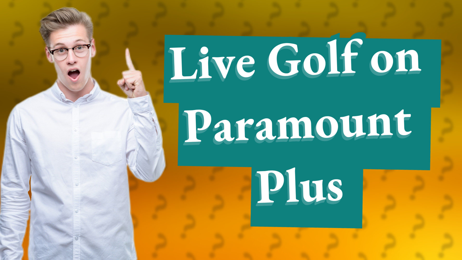 Live Golf on Paramount Plus