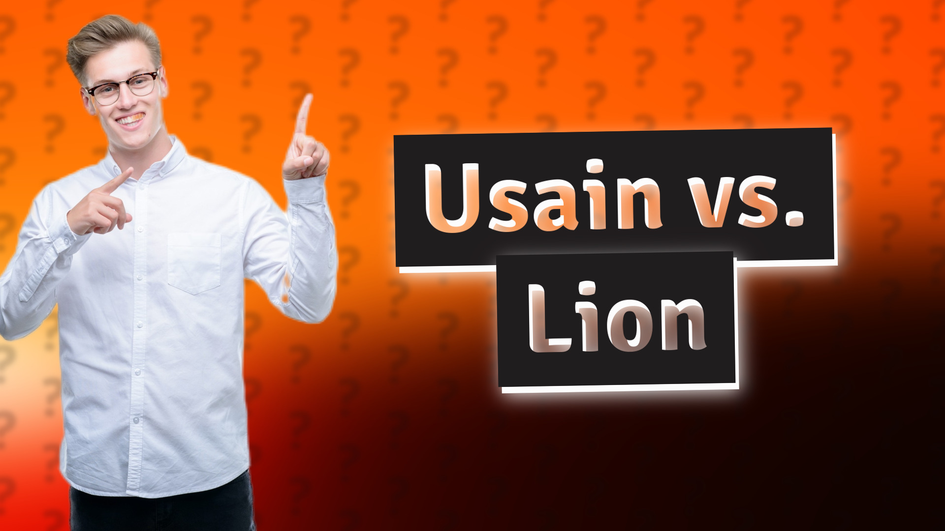 Usain vs. Lion