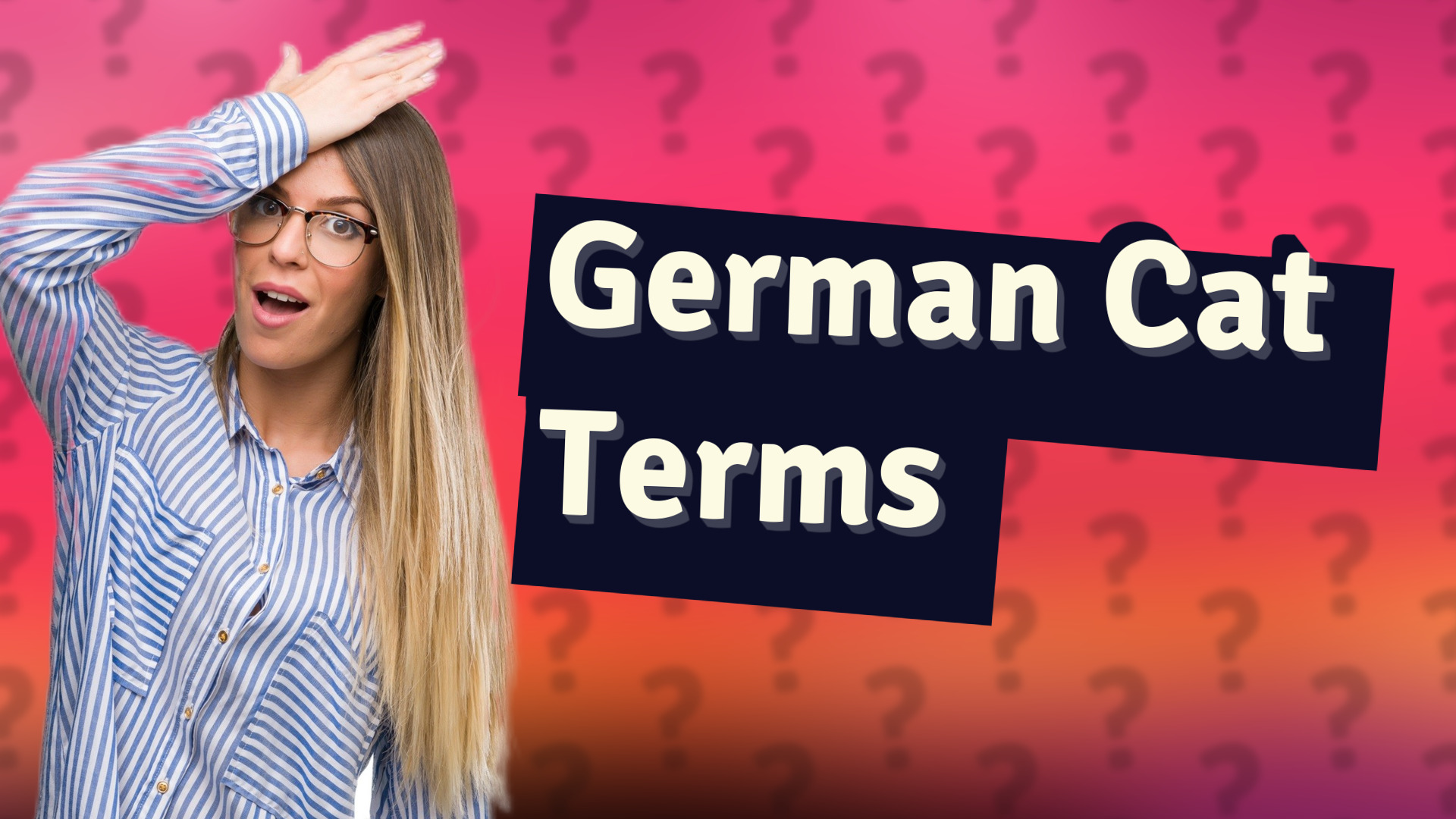German Cat Terms