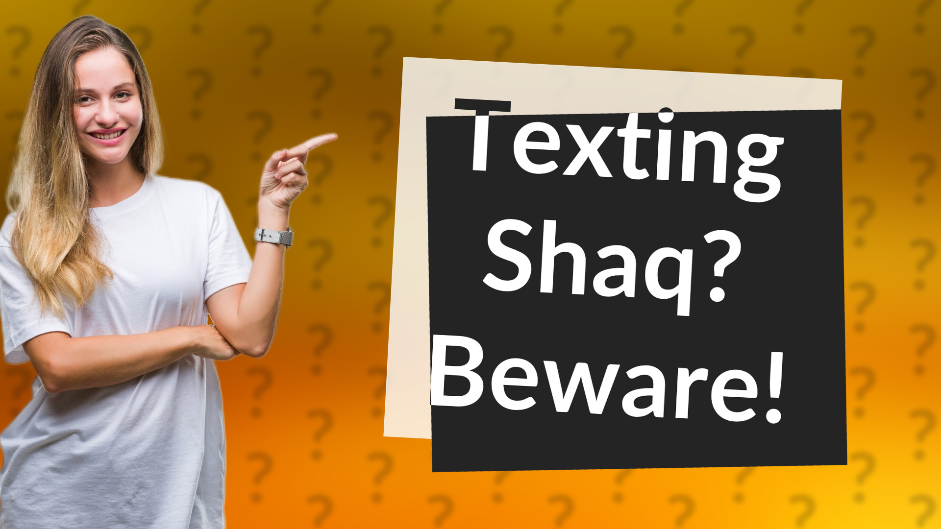 Texting Shaq? Beware!