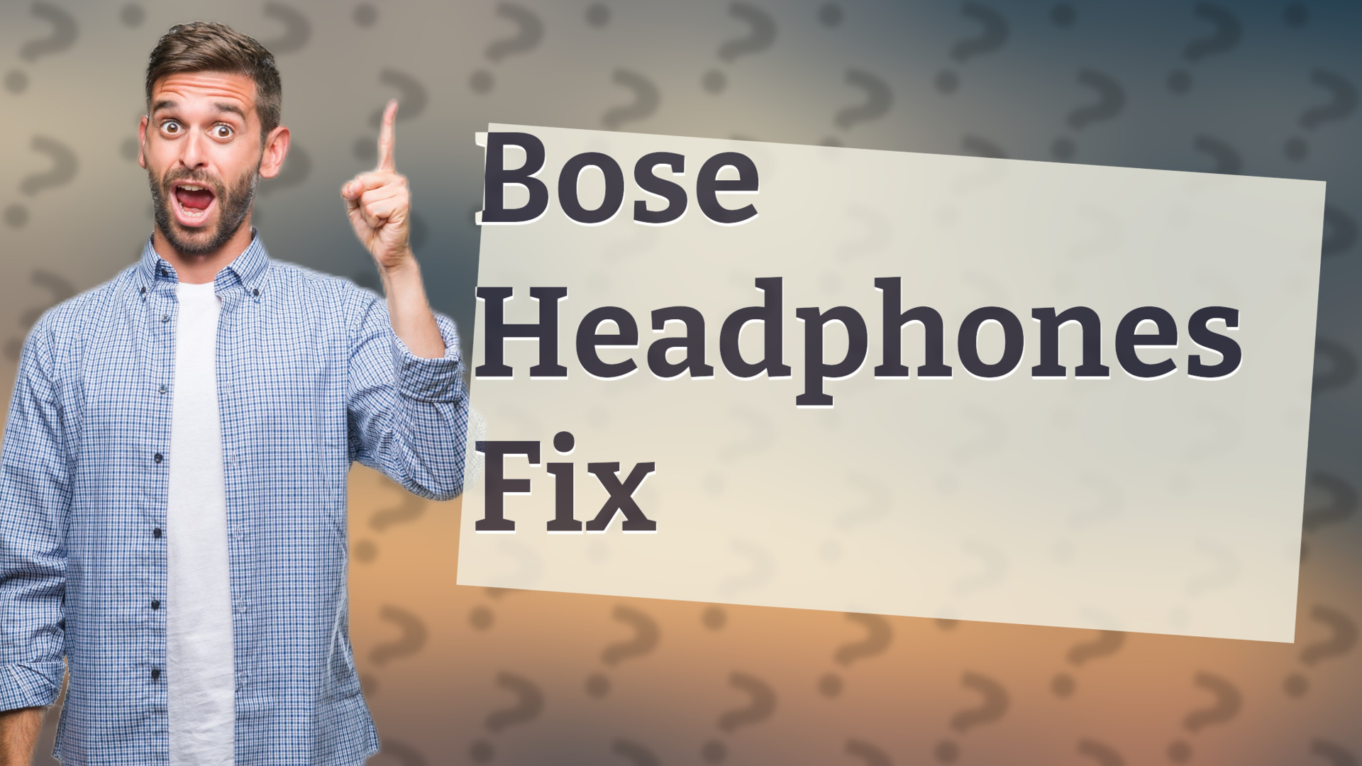 Bose Headphones Fix