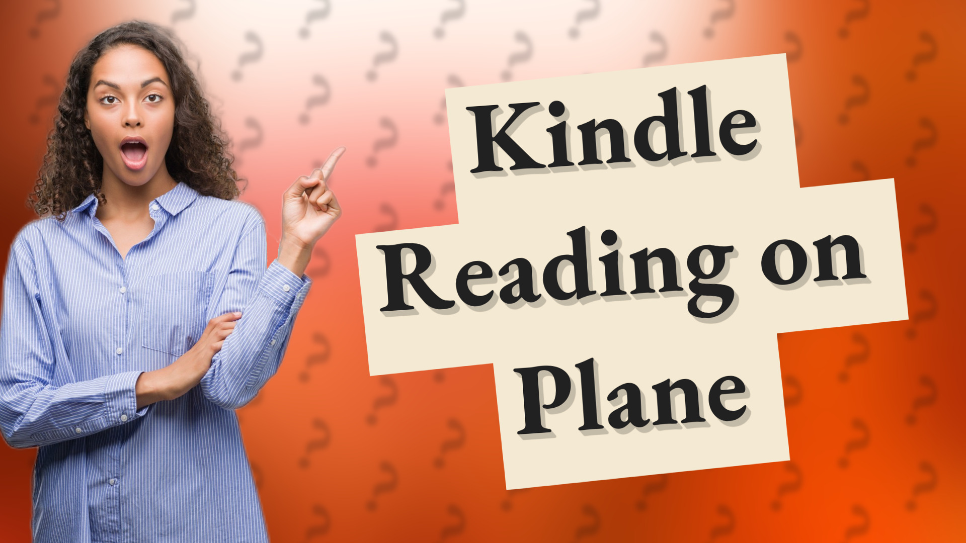 Kindle Reading on Plane