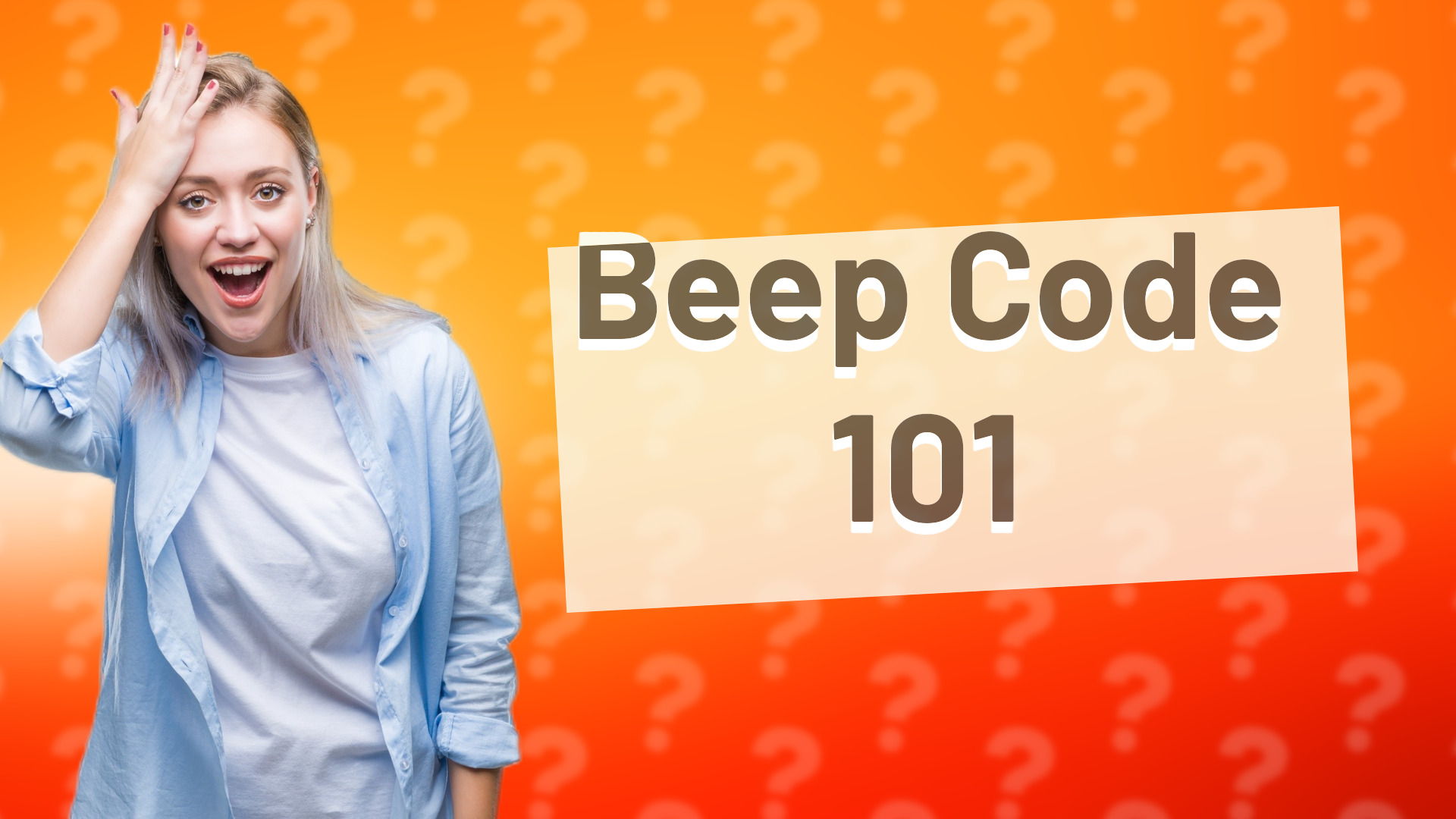 Beep Code 101