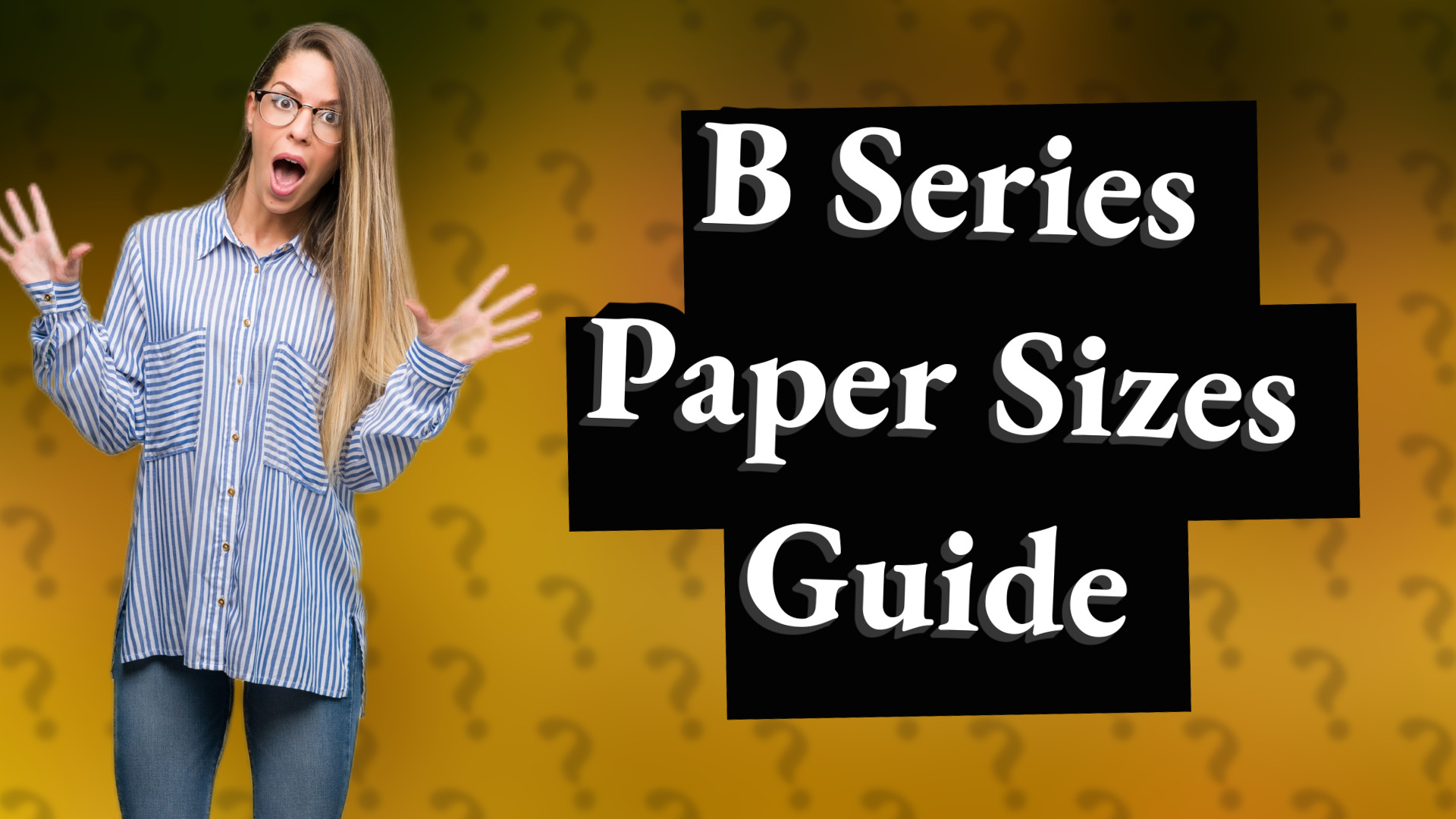 B Series Paper Sizes Guide