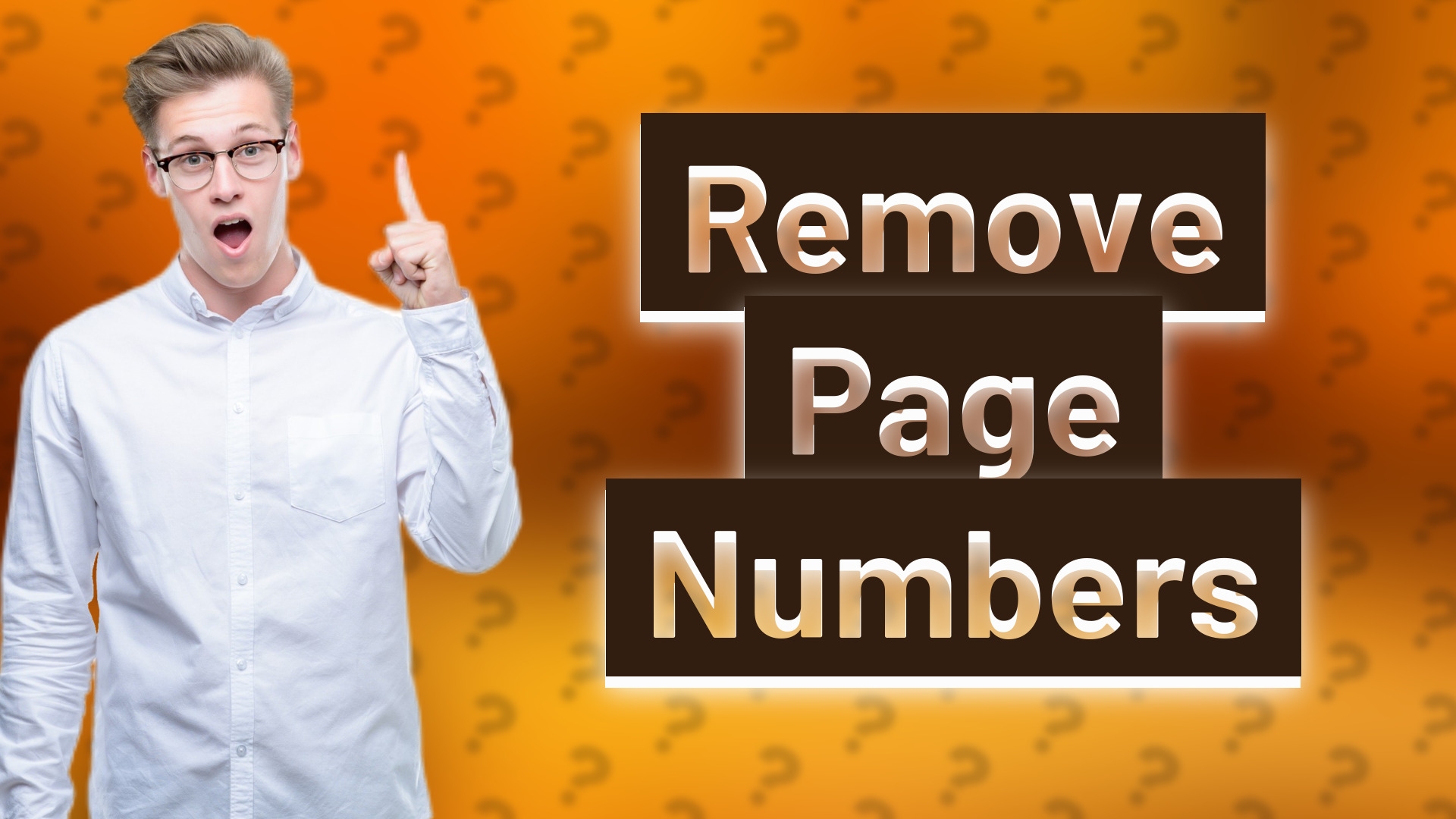 Remove Page Numbers