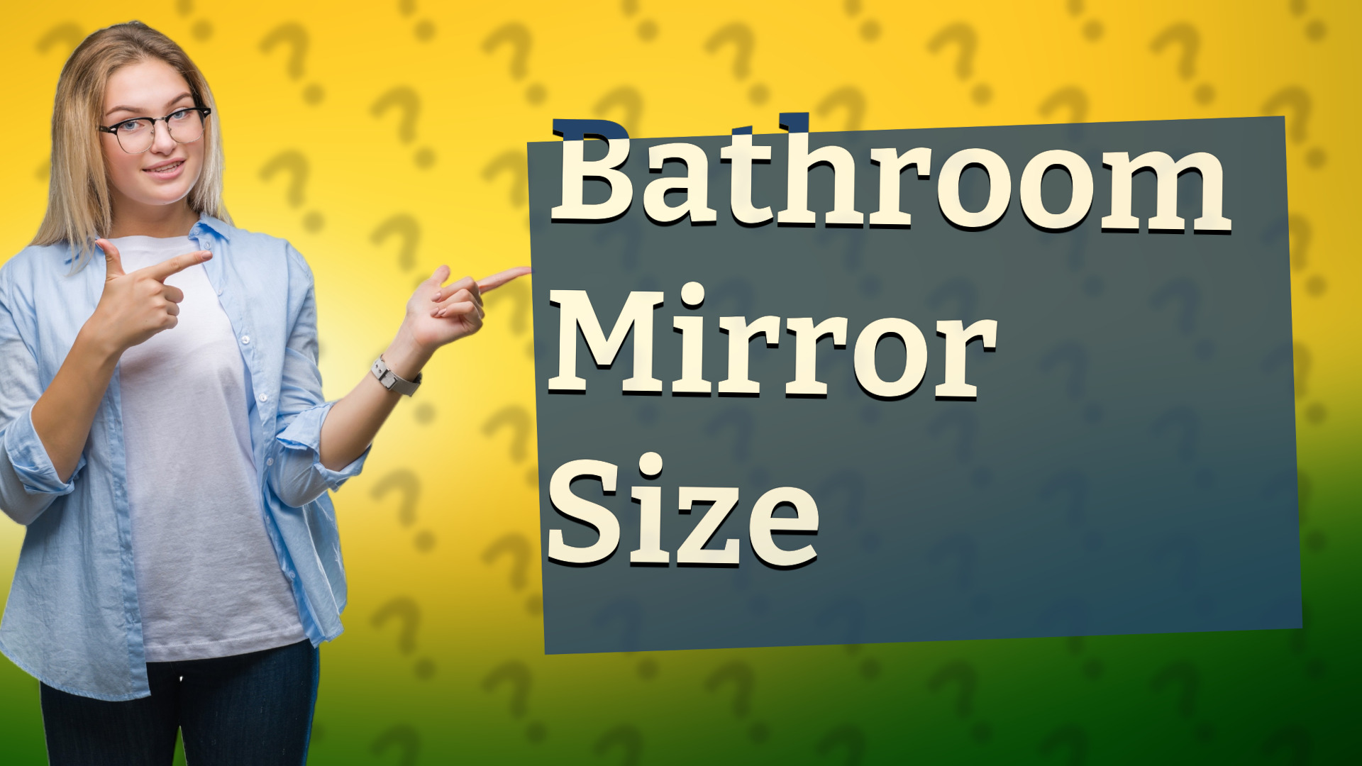 Bathroom Mirror Size