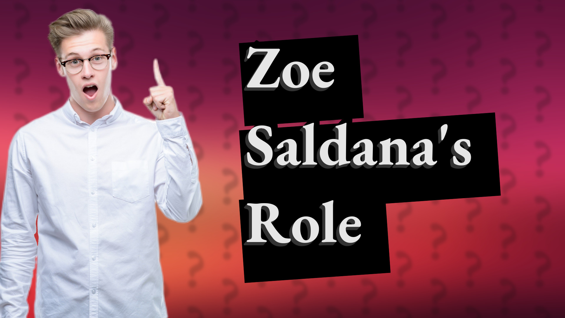 Zoe Saldana's Role