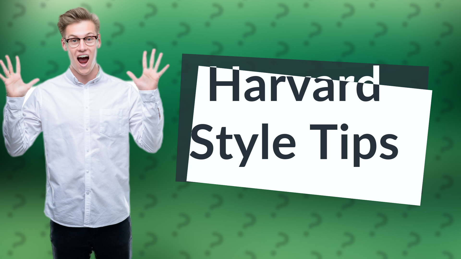 Harvard Style Tips