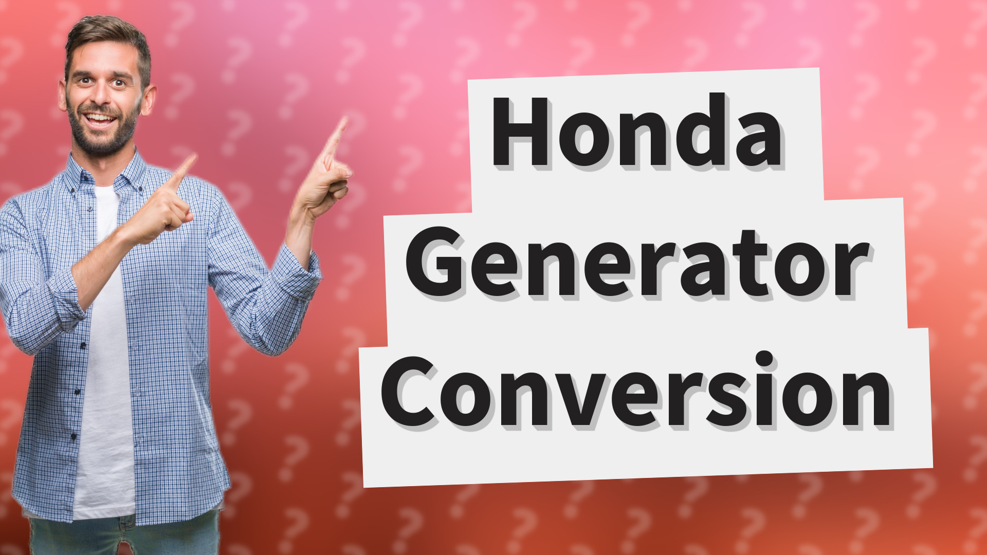 Honda Generator Conversion