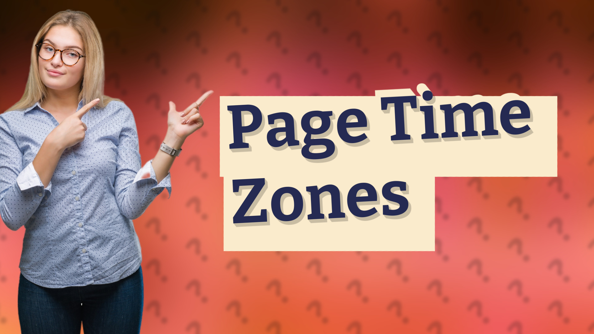 Page Time Zones