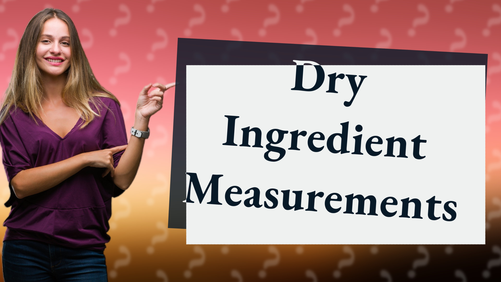 Dry Ingredient Measurements
