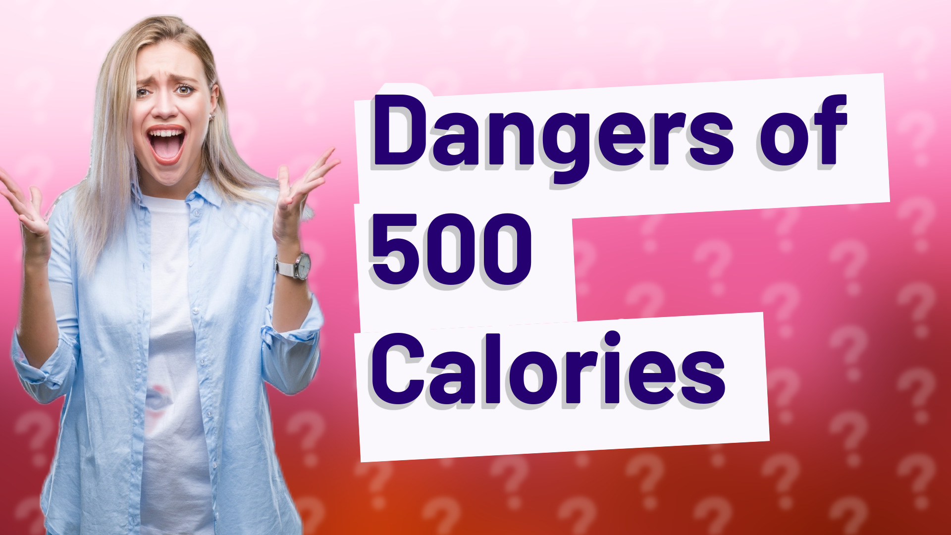 Dangers of 500 Calories