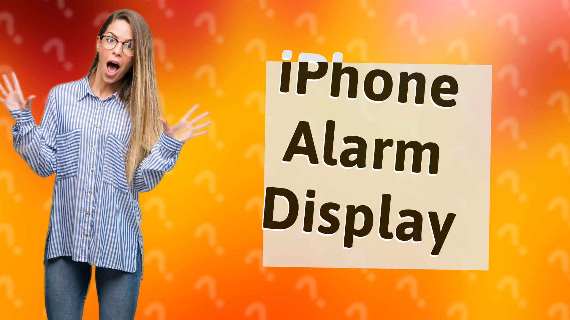 iPhone Alarm Display