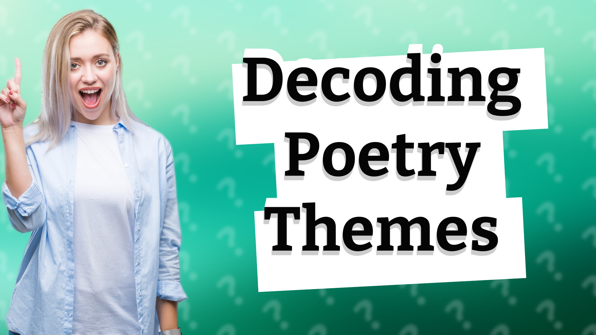 Decoding Poetry Themes