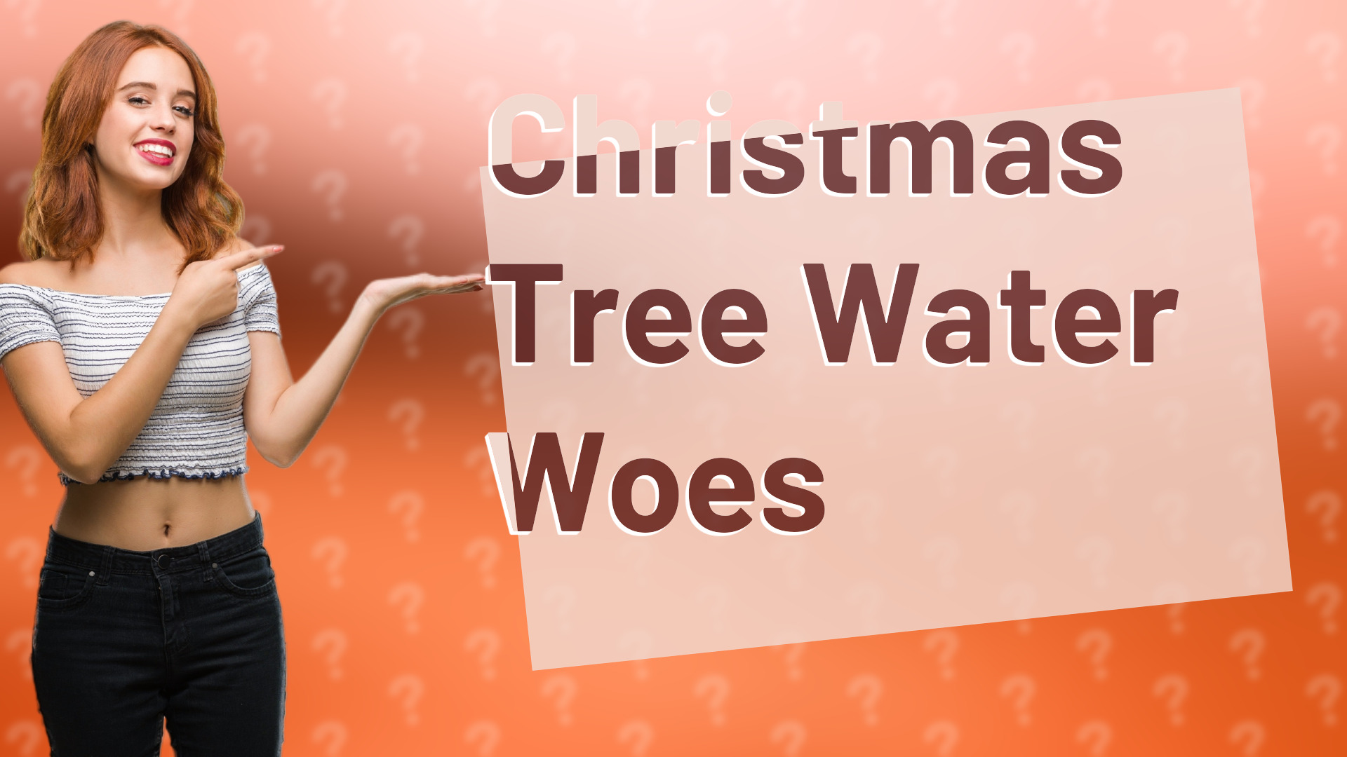Christmas Tree Water Woes