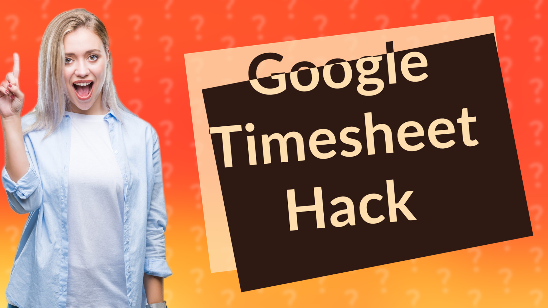 Google Timesheet Hack