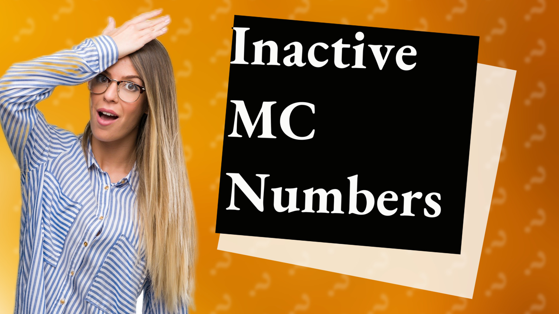Inactive MC Numbers