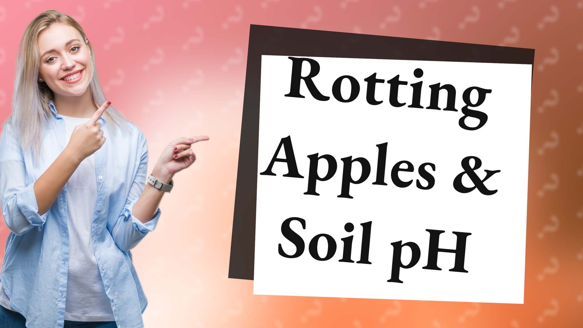 Rotting Apples & Soil pH