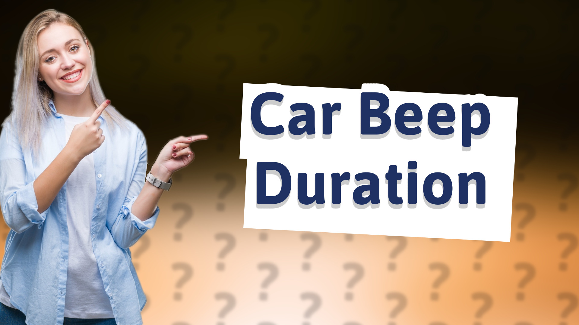 Car Beep Duration