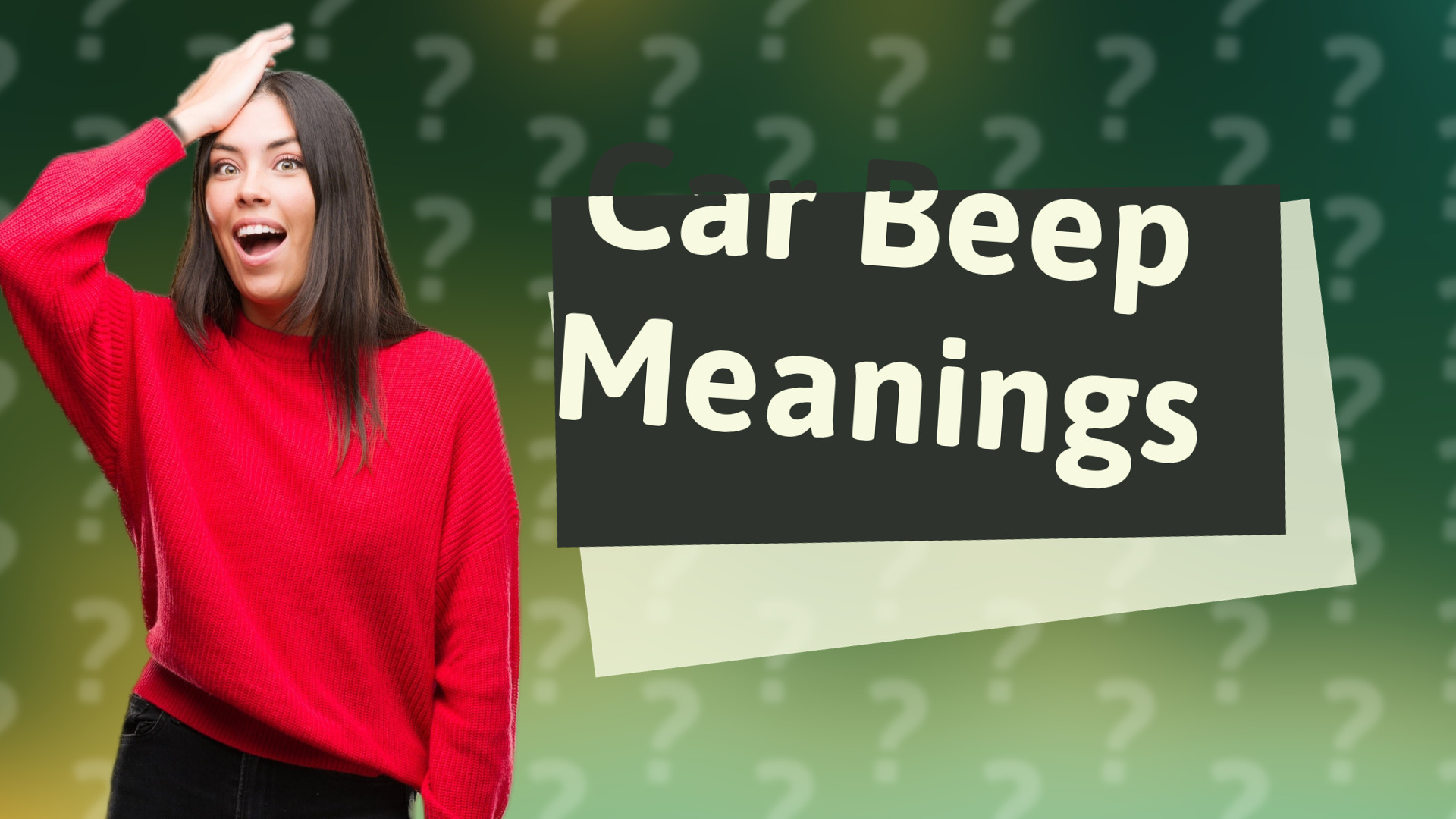 Car Beep Meanings