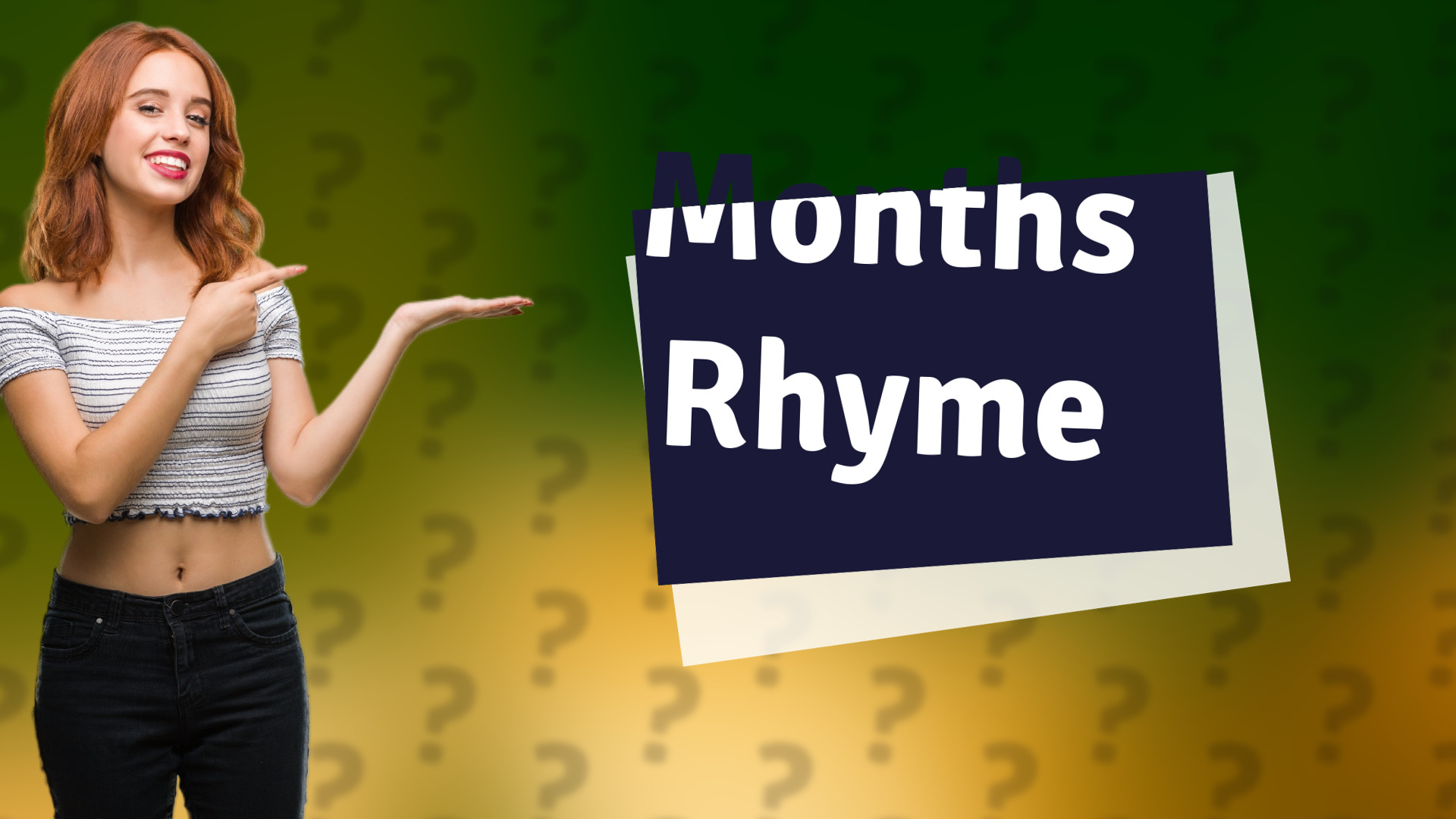 Months Rhyme
