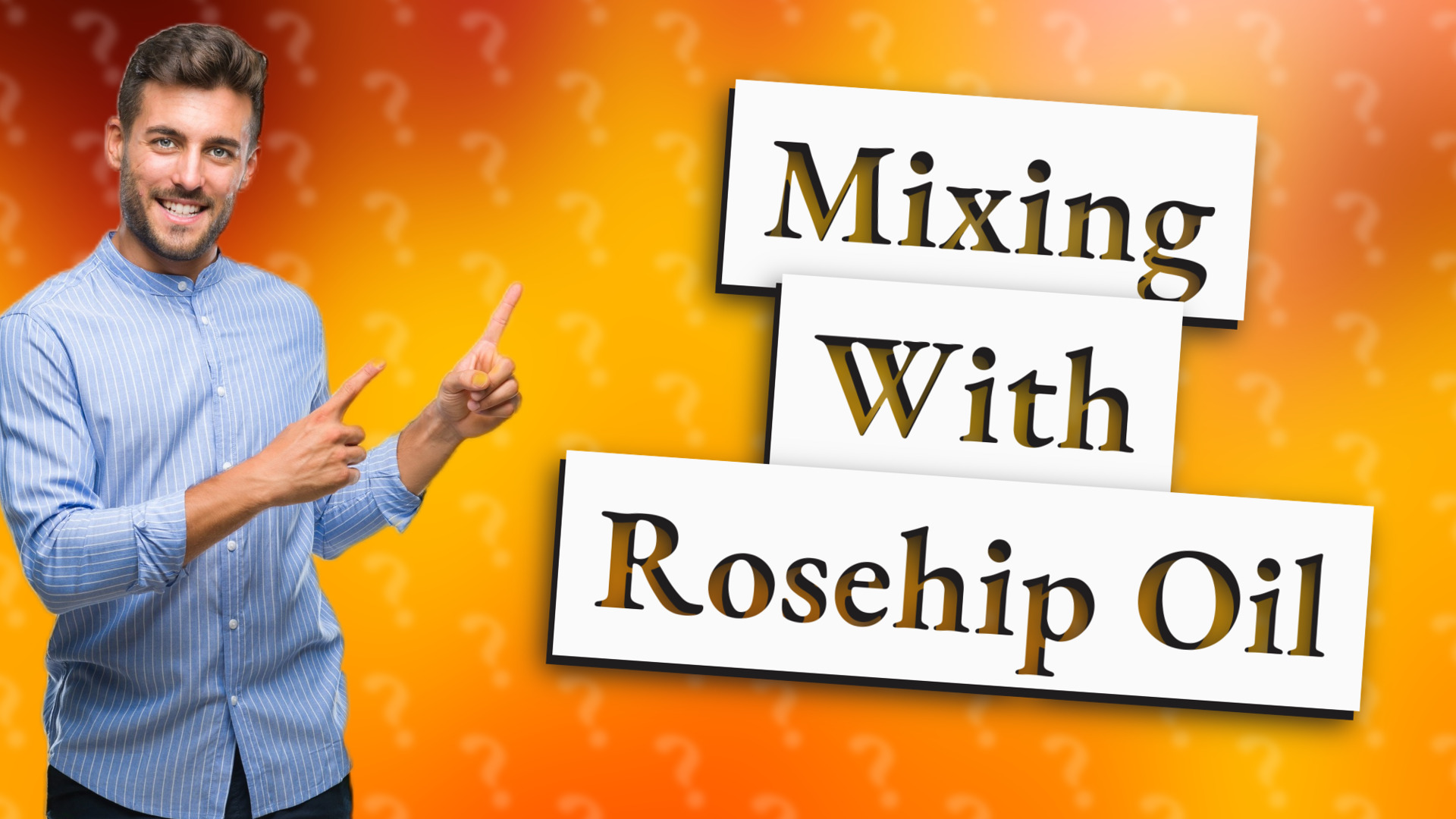 Mixing With Rosehip Oil