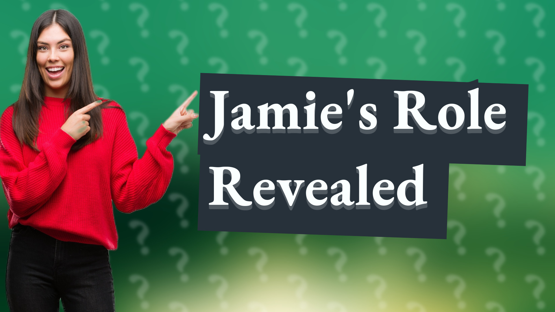 Jamie's Role Revealed