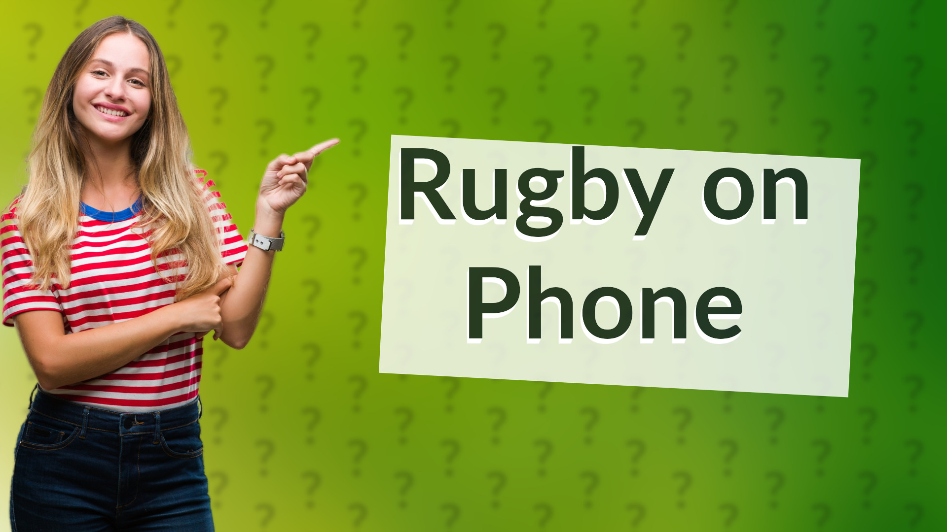 Rugby on Phone