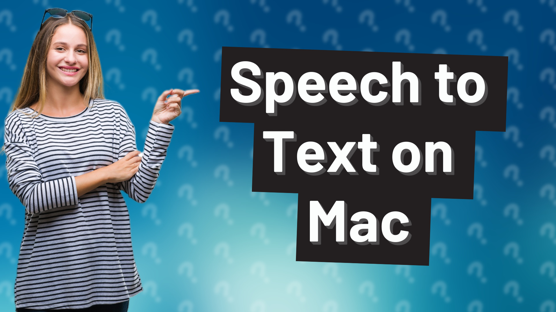 Speech to Text on Mac