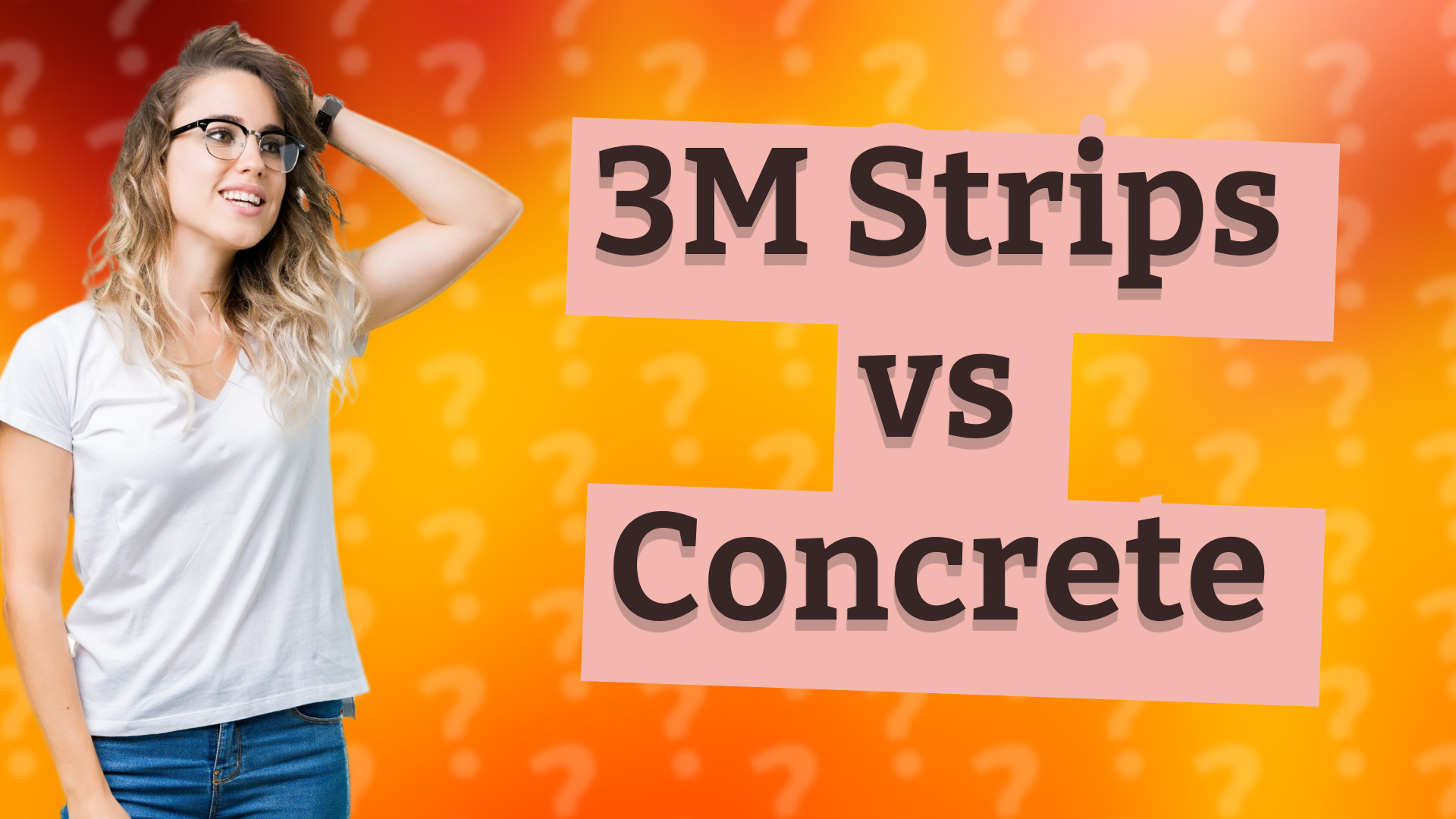 3M Strips vs Concrete
