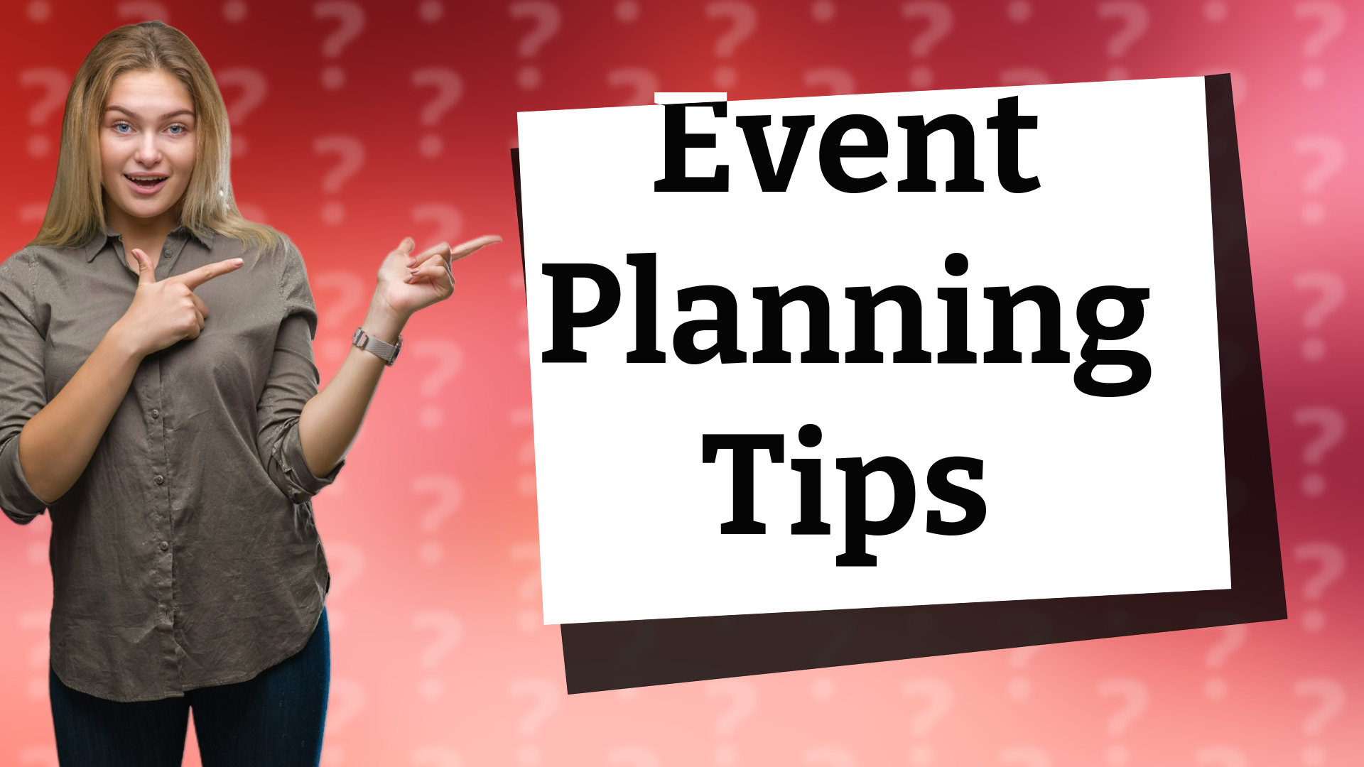 Event Planning Tips