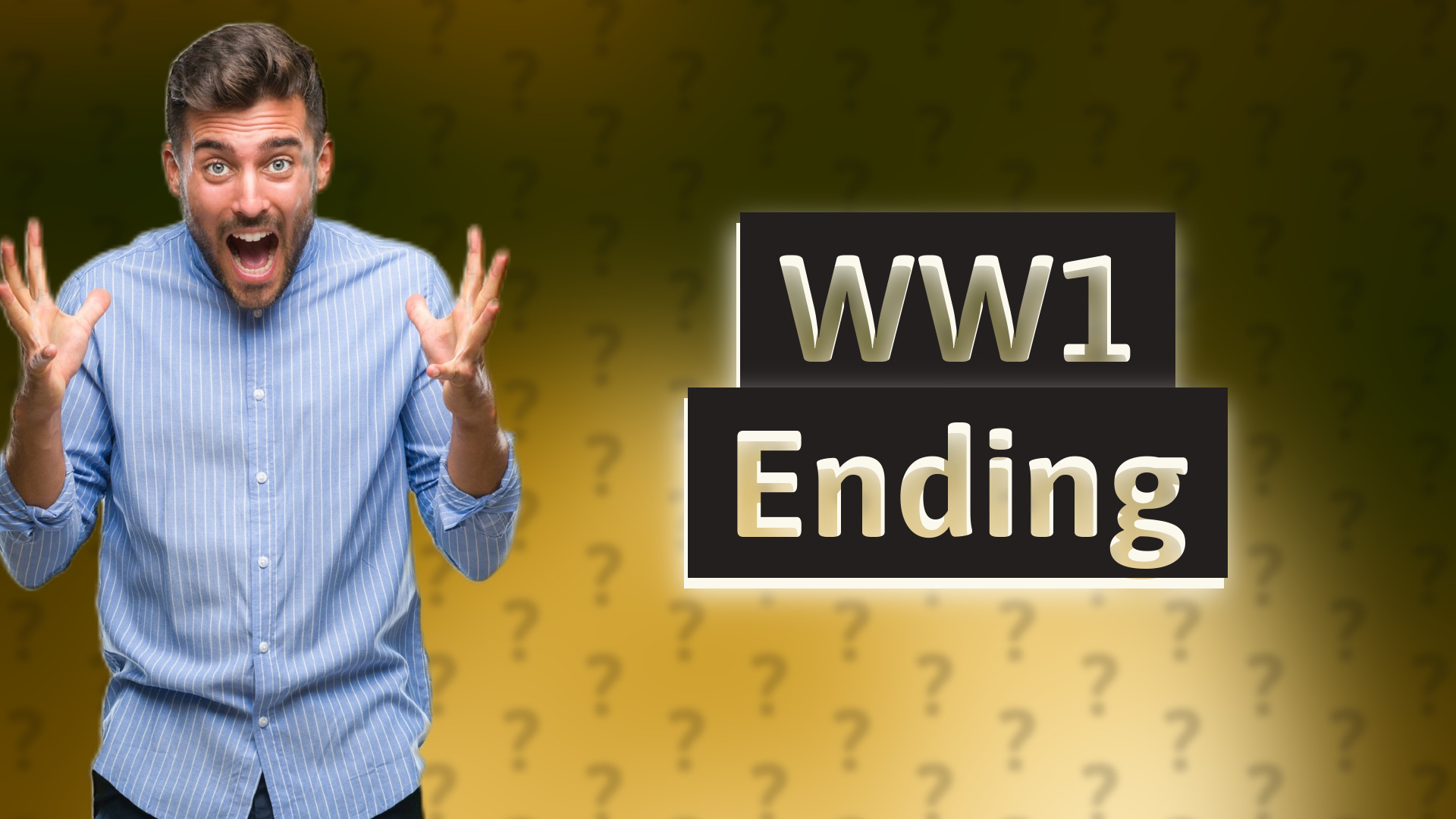 WW1 Ending