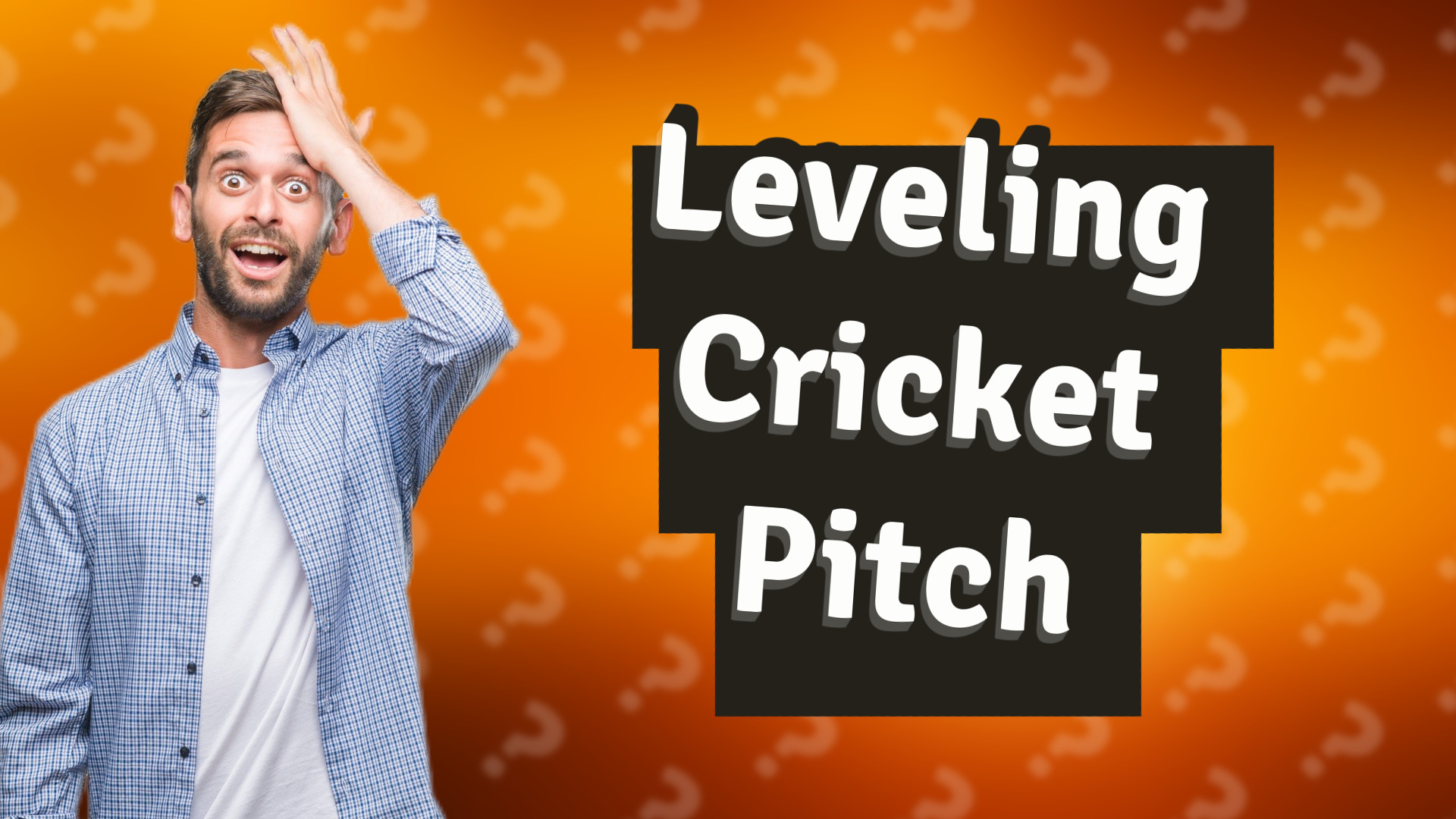 Leveling Cricket Pitch