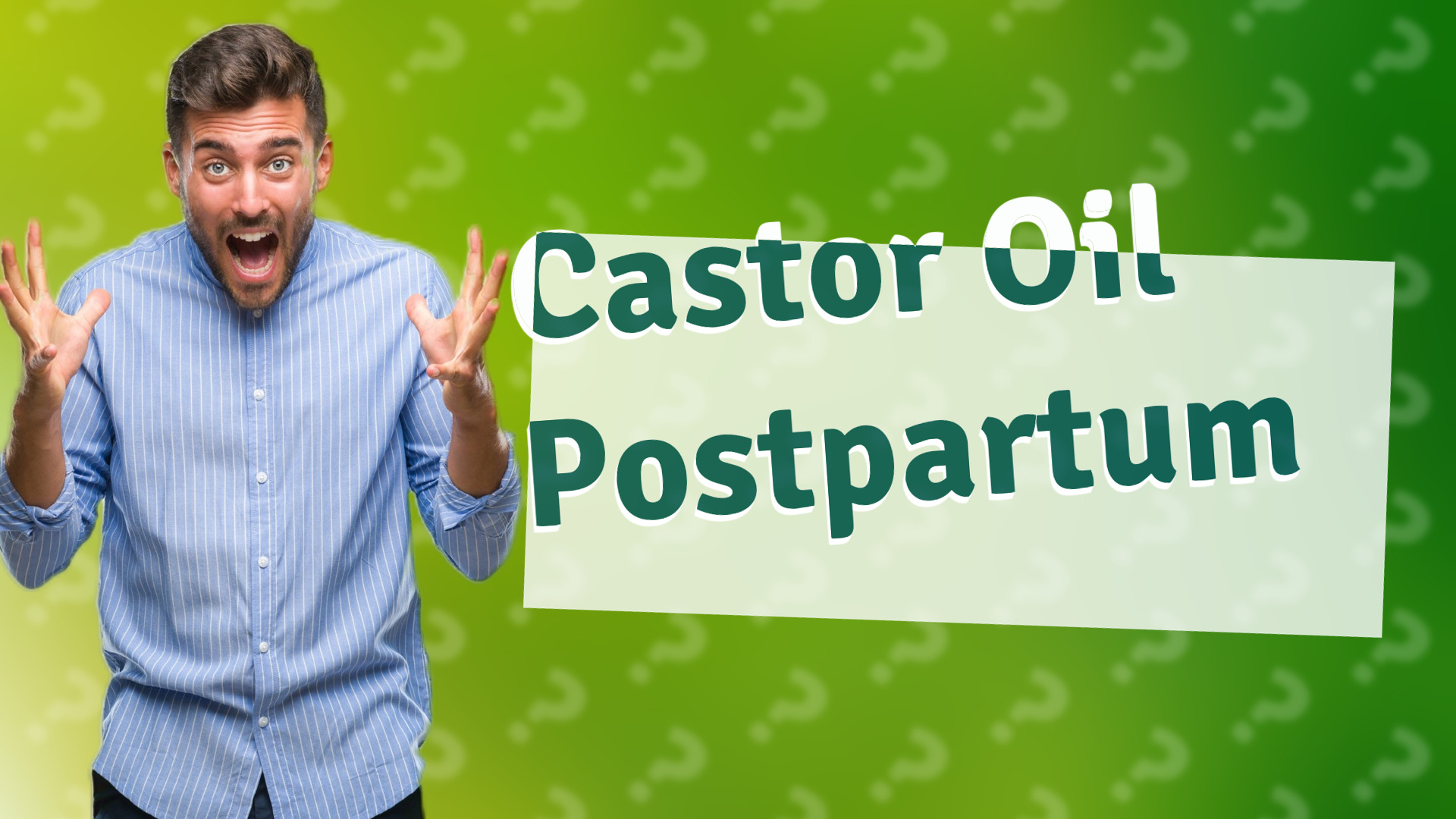 Castor Oil Postpartum